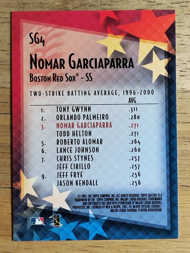 2001 Topps Gallery Star Gallery #SG4 Nomar Garciaparra