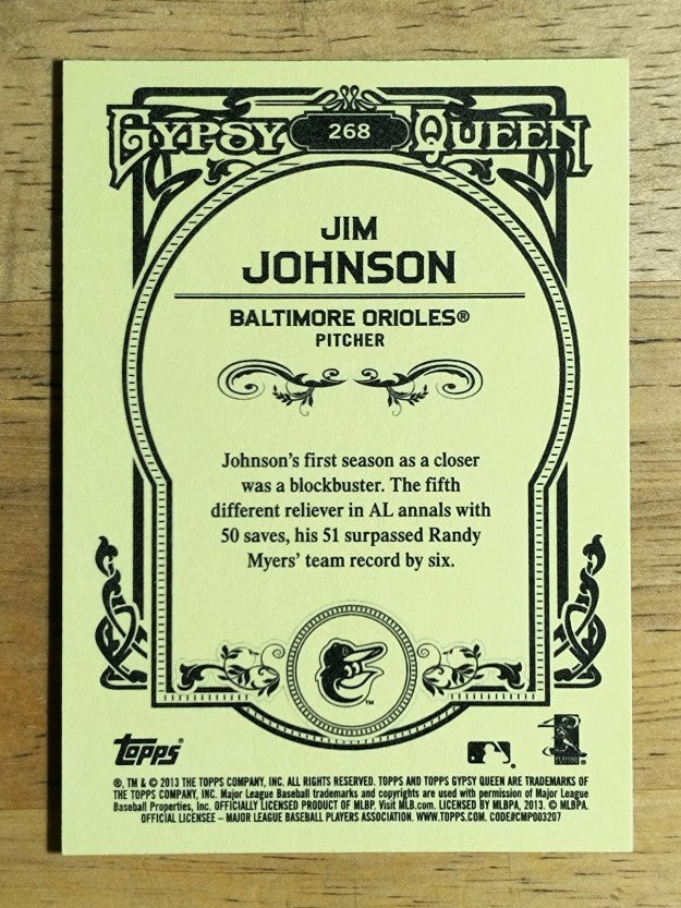 2013 Topps Gypsy Queen #268 Jim Johnson