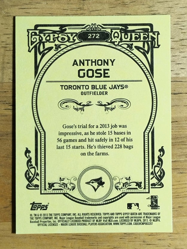 2013 Topps Gypsy Queen #272 Anthony Gose