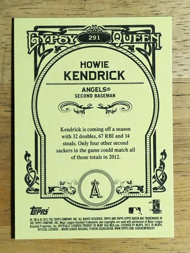 2013 Topps Gypsy Queen #291 Howie Kendrick