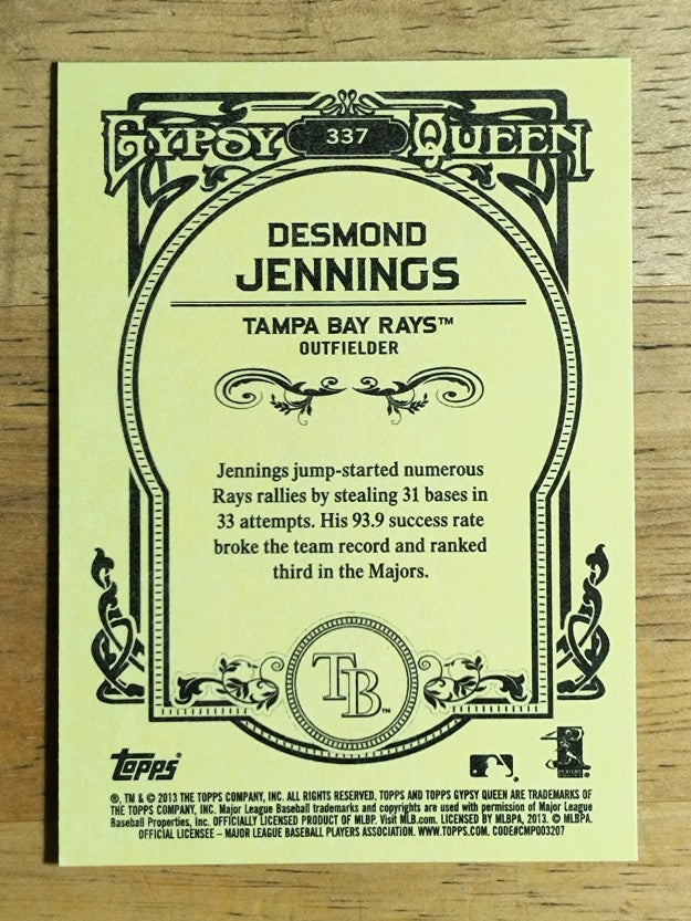 2013 Topps Gypsy Queen #337 Desmond Jennings