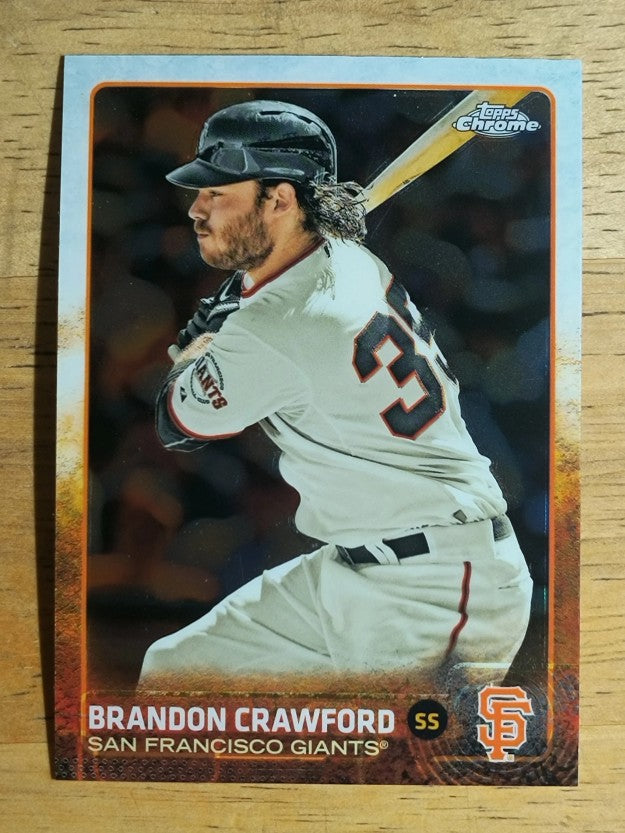 2015 Topps Chrome #111 Brandon Crawford