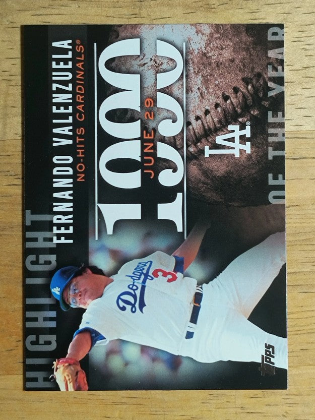 2015 Topps Highlight of the Year #H80 Fernando Valenzuela UPD