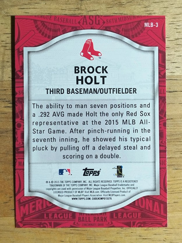 2015 Topps Update All Star Access #MLB3 Brock Holt