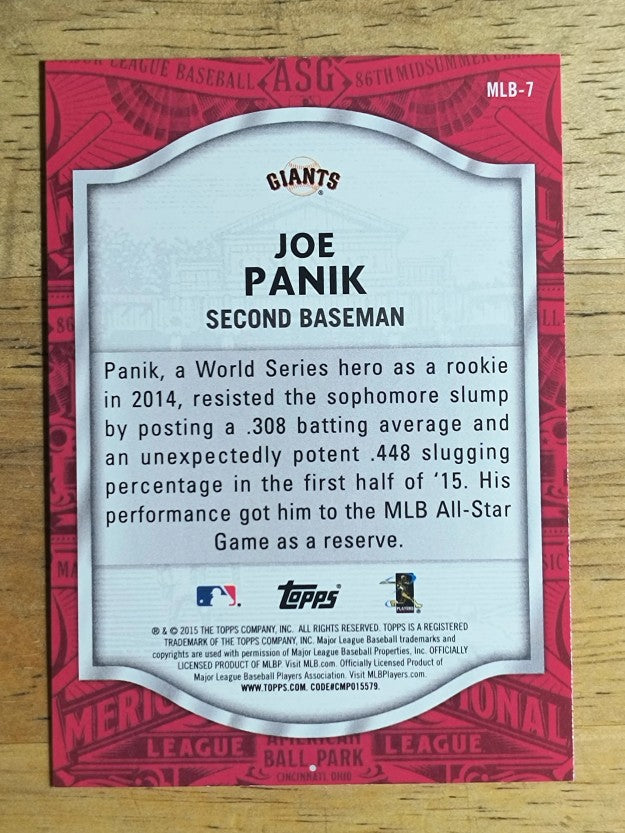 2015 Topps Update All Star Access #MLB7 Joe Panik