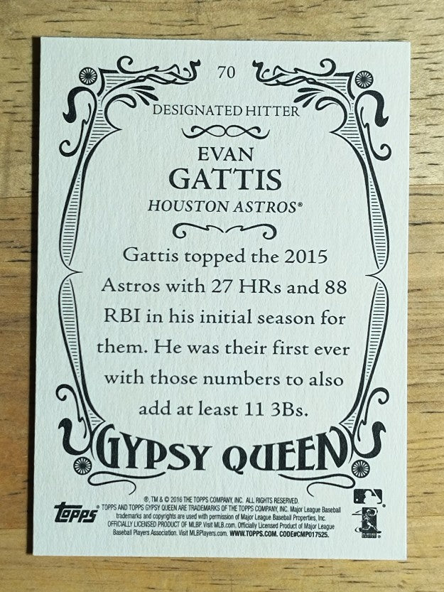 2016 Topps Gypsy Queen #70 Evan Gattis