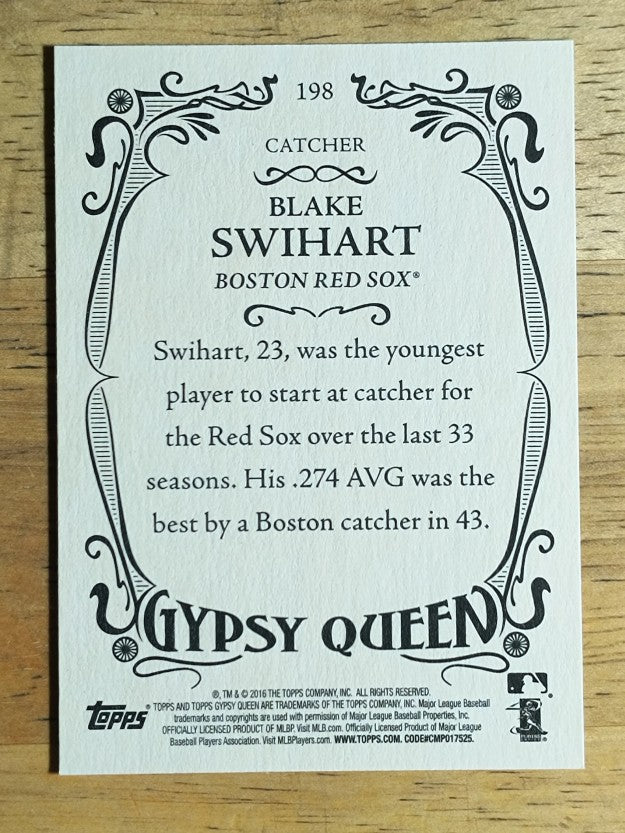 2016 Topps Gypsy Queen #198 Blake Swihart
