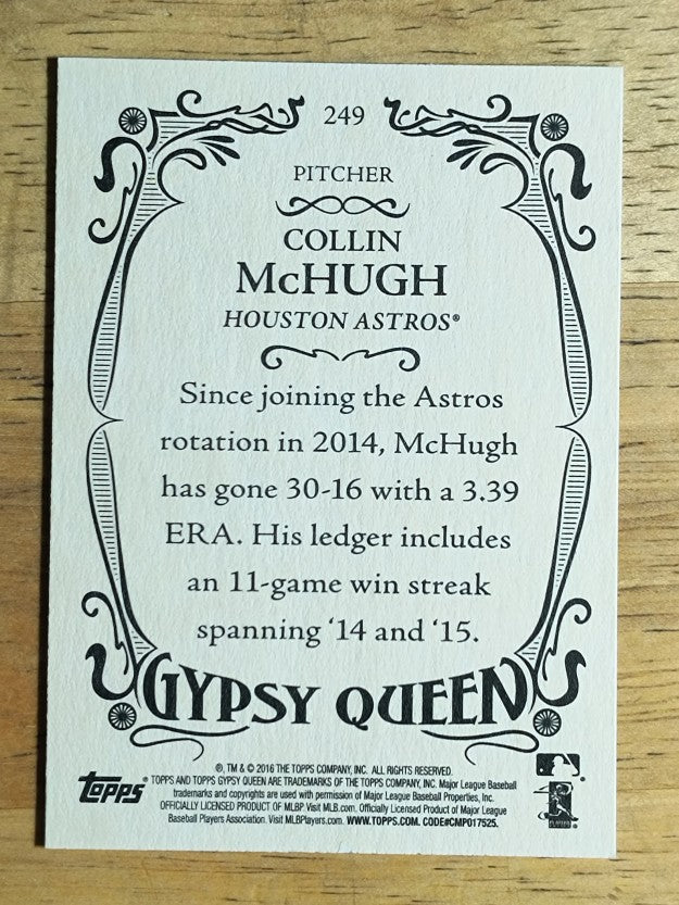 2016 Topps Gypsy Queen #249 Collin McHugh