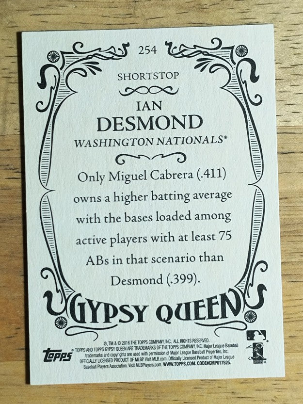 2016 Topps Gypsy Queen #254 Ian Desmond