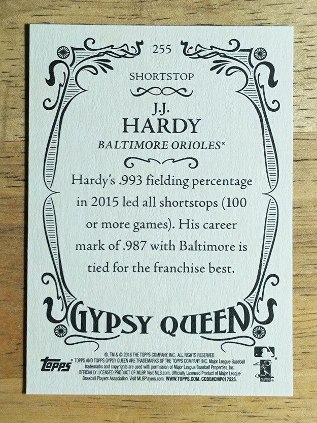 2016 Topps Gypsy Queen #255 J.J. Hardy