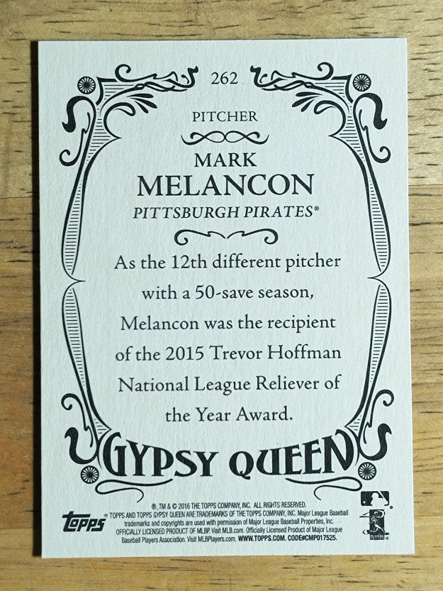 2016 Topps Gypsy Queen #262 Mark Melancon