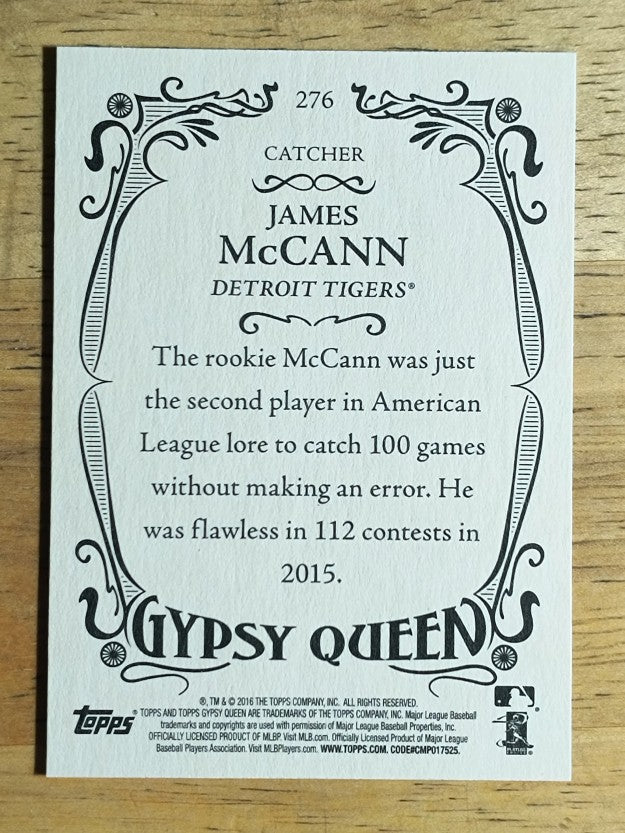 2016 Topps Gypsy Queen #276 James McCann
