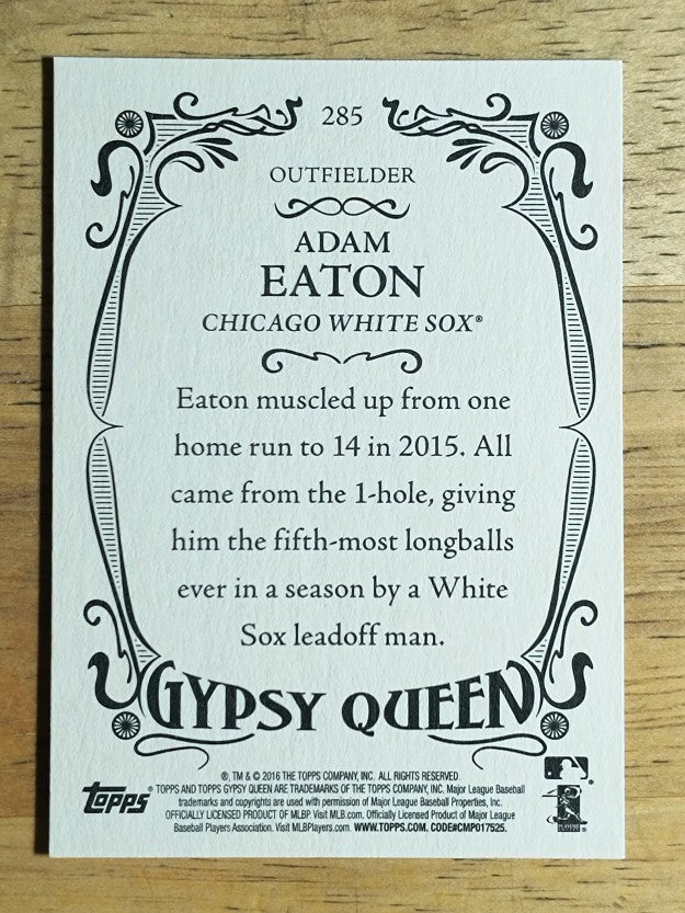 2016 Topps Gypsy Queen #285 Adam Eaton