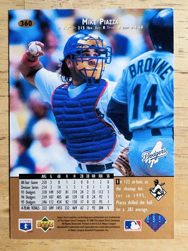1996 Upper Deck #360 Mike Piazza