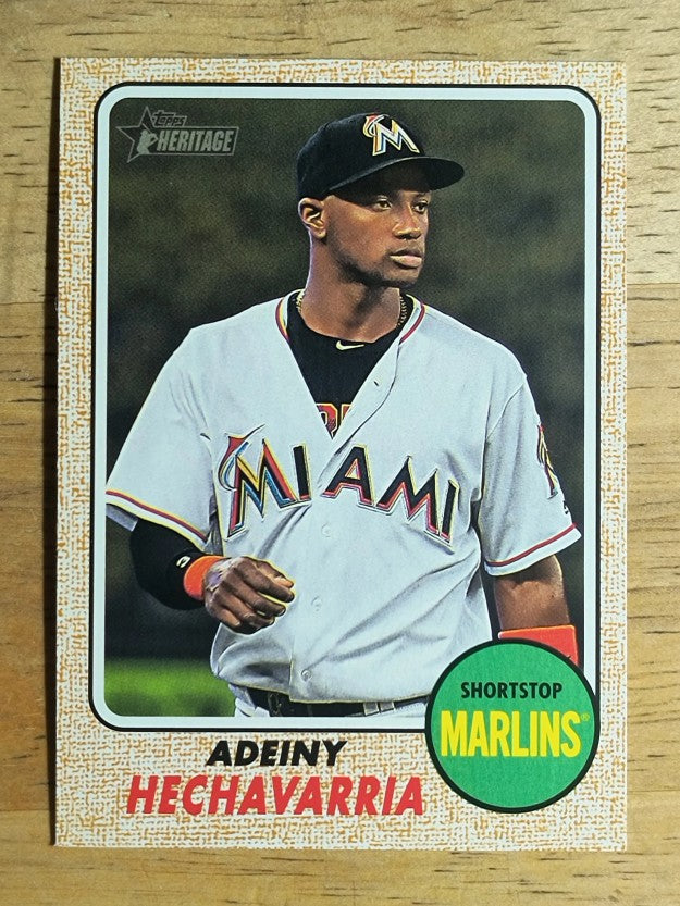 2017 Topps Heritage #137 Adeiny Hechavarria
