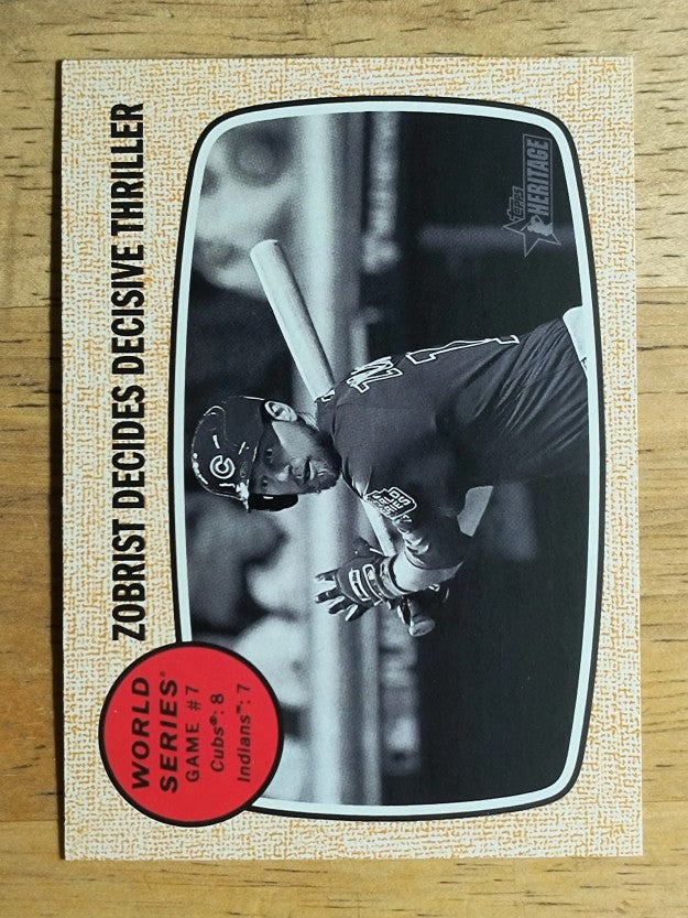 2017 Topps Heritage #157 Ben Zobrist WSH