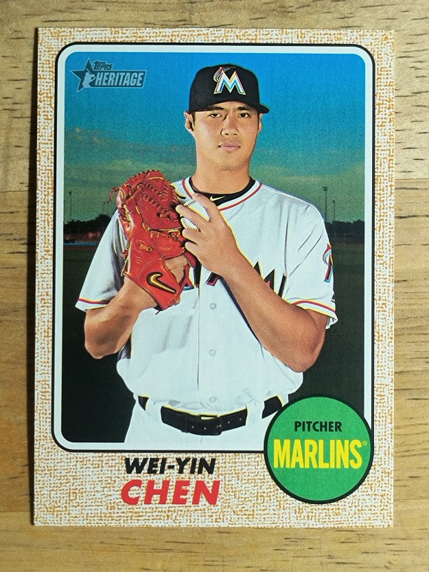 2017 Topps Heritage #272 Wei-Yin Chen