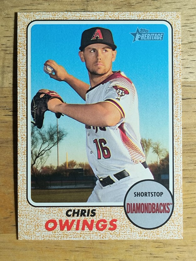 2017 Topps Heritage #273 Chris Owings