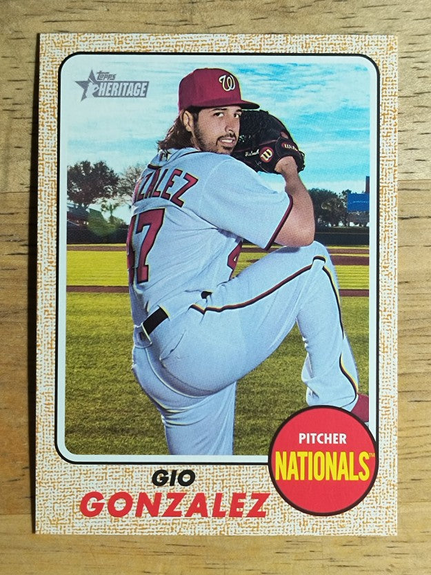 2017 Topps Heritage #303 Gio Gonzalez