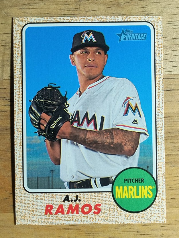 2017 Topps Heritage #309 A.J. Ramos