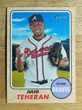 2017 Topps Heritage #348 Julio Teheran