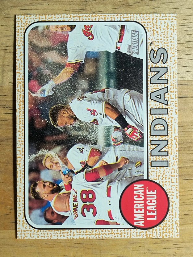 2017 Topps Heritage #385 Cleveland Indians TC