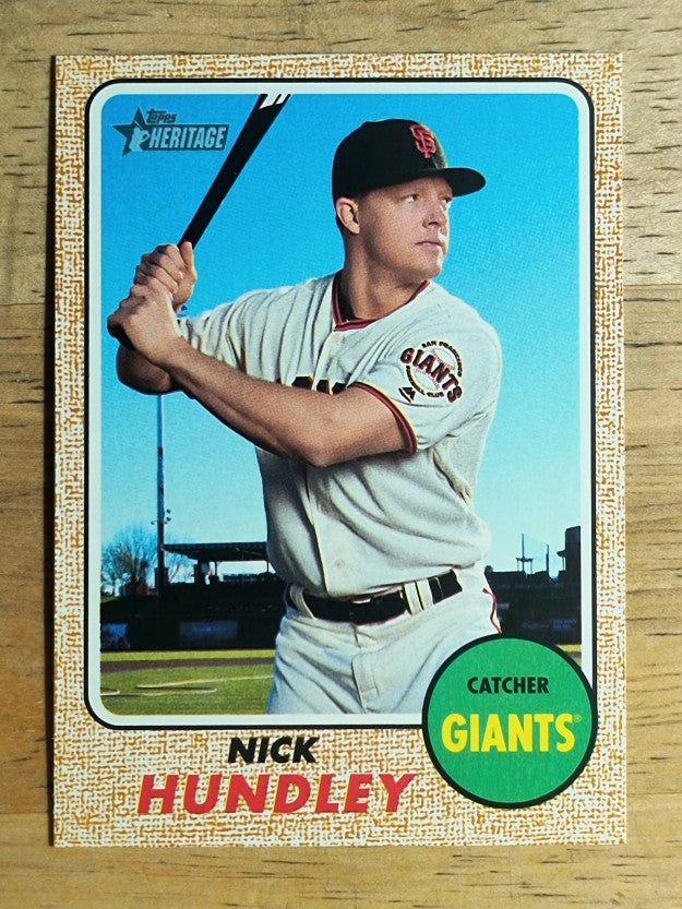 2017 Topps Heritage #525 Nick Hundley