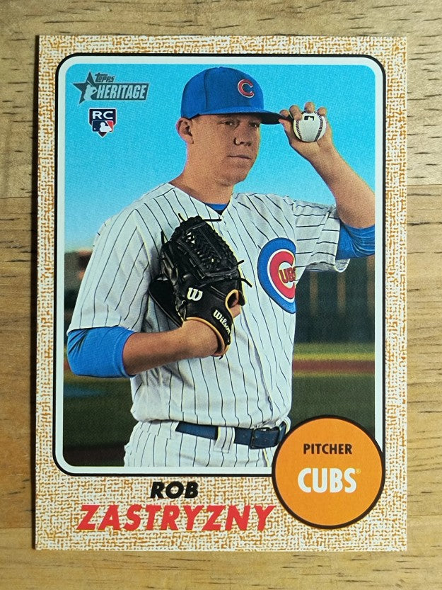 2017 Topps Heritage #537 Rob Zastryzny RC