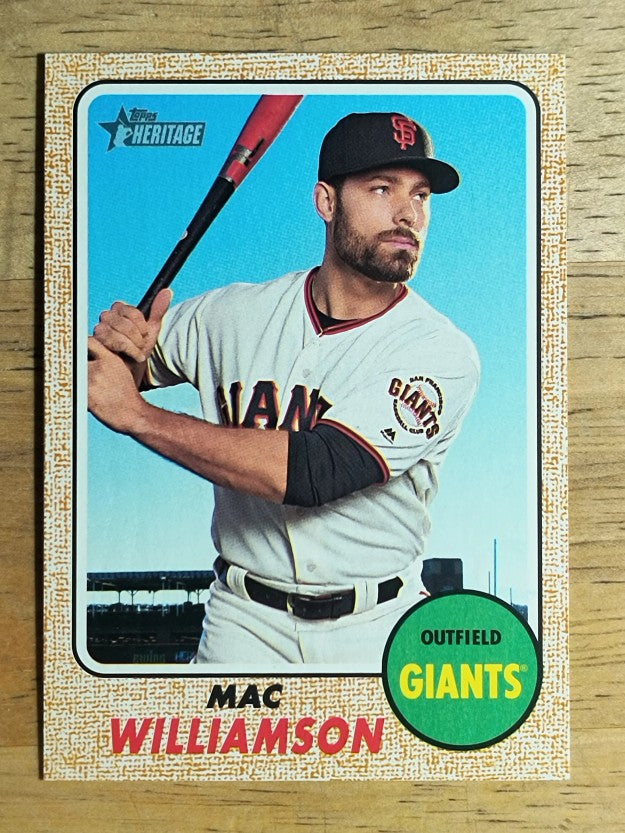 2017 Topps Heritage #629 Mac Williamson