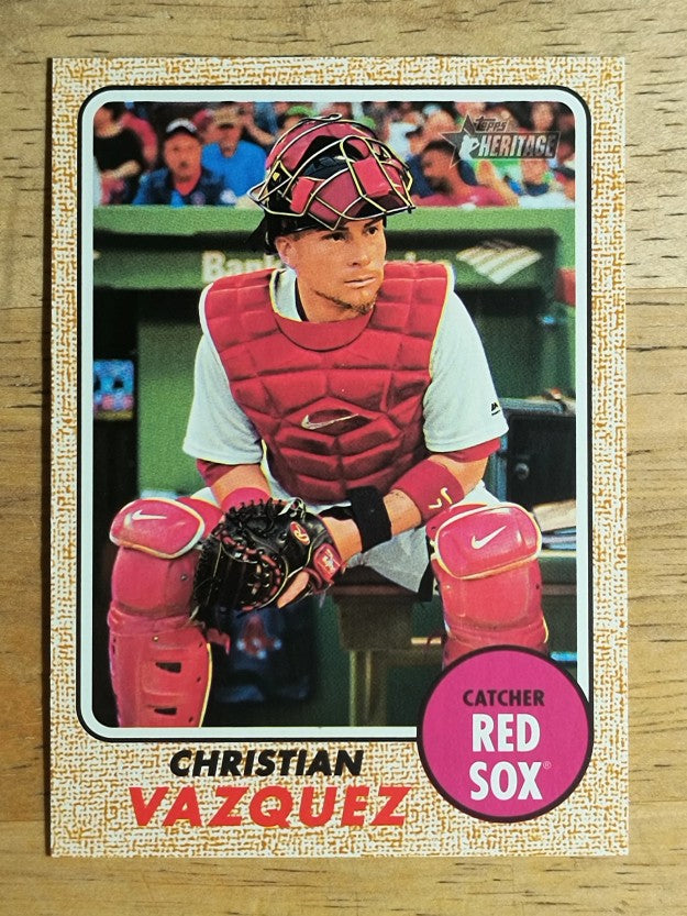 2017 Topps Heritage #695 Christian Vazquez