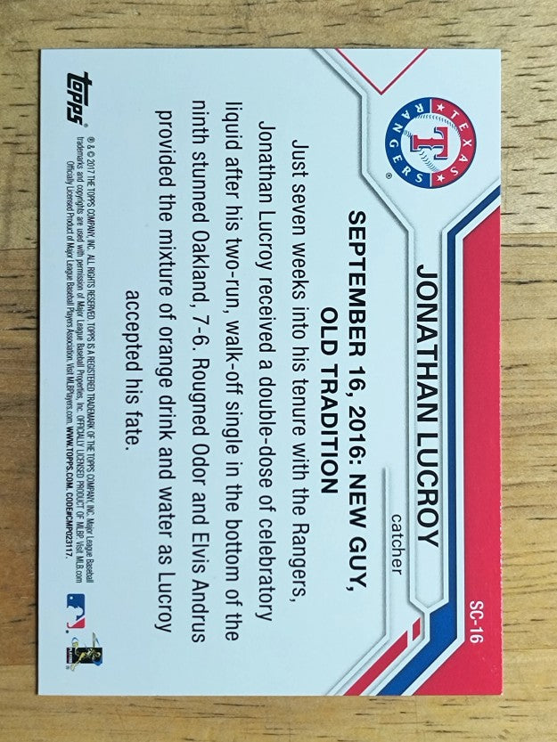 2017 Topps Opening Day Superstar Celebrations #SC16 Jonathan Lucroy
