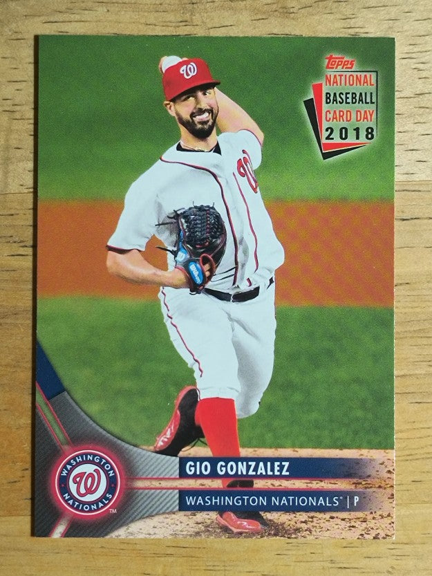 2018 Nationals Topps National Baseball Card Day #WN3 Gio Gonzalez