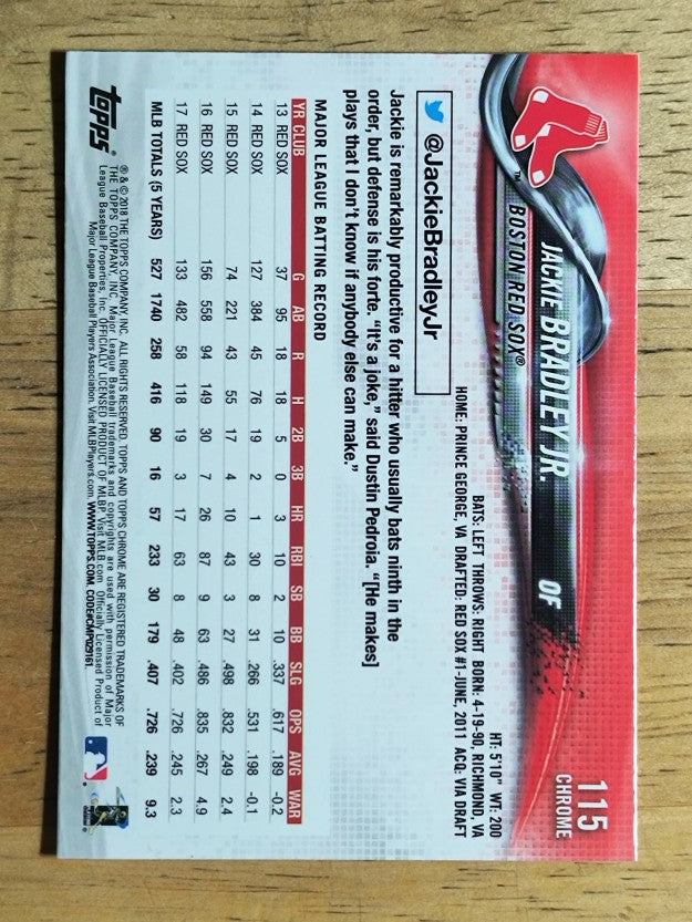 2018 Topps Chrome #115 Jackie Bradley Jr.