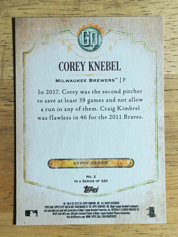 2018 Topps Gypsy Queen #2 Corey Knebel