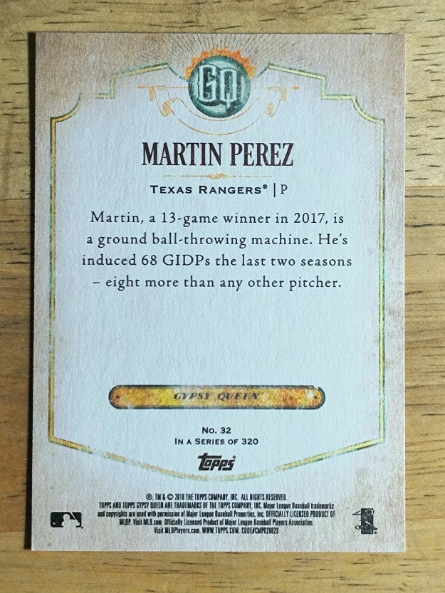 2018 Topps Gypsy Queen #32 Martin Perez