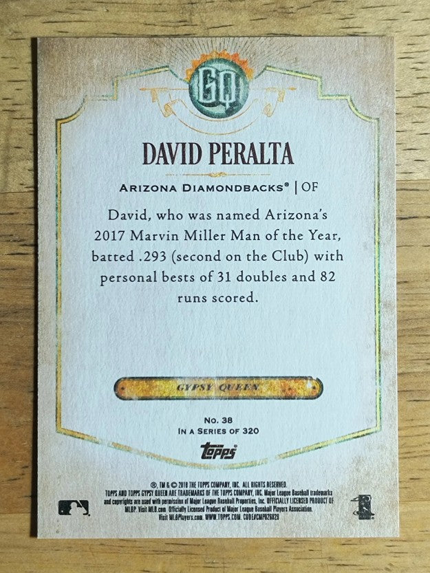 2018 Topps Gypsy Queen #38 David Peralta