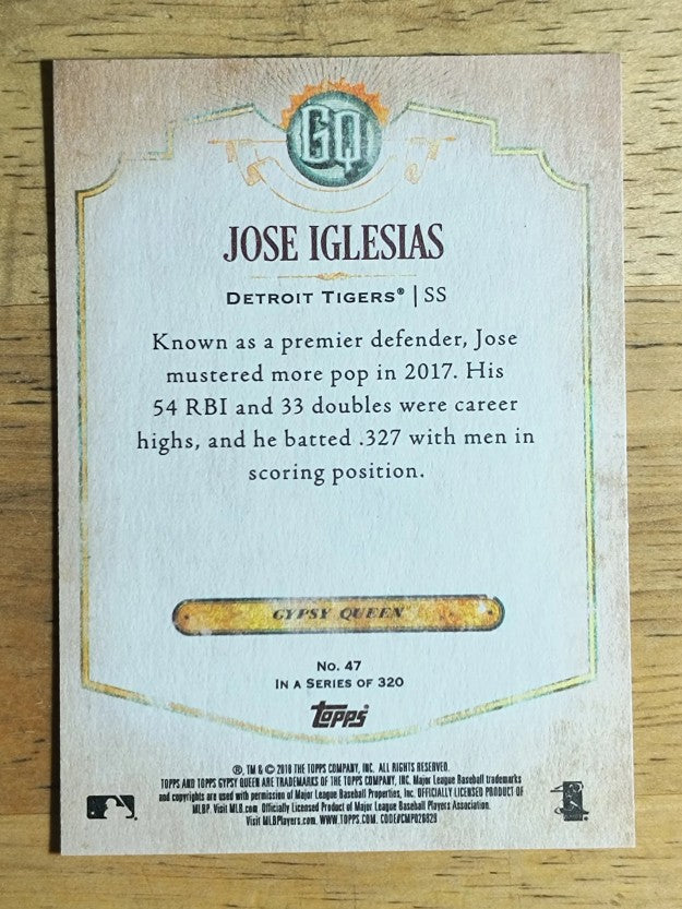 2018 Topps Gypsy Queen #47 Jose Iglesias