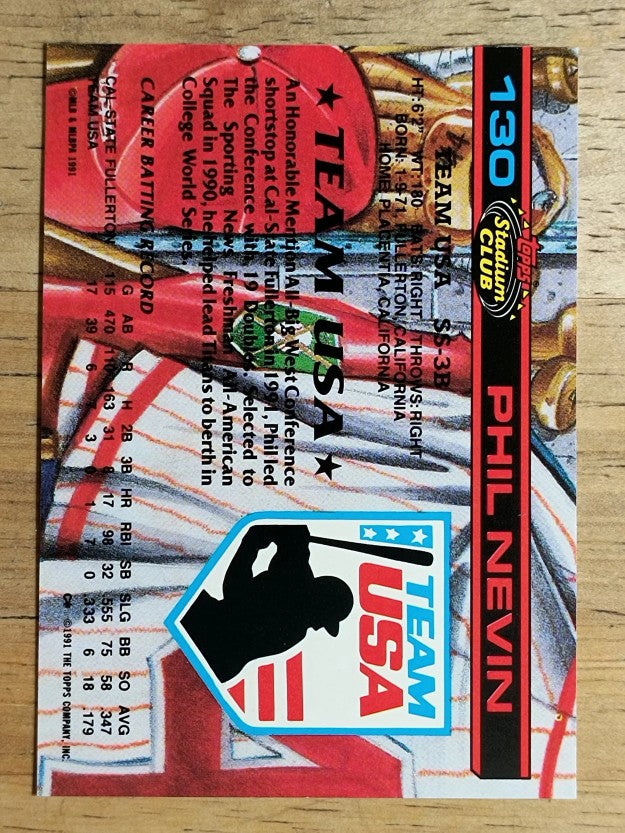 1992 Stadium Club Dome #130 Phil Nevin