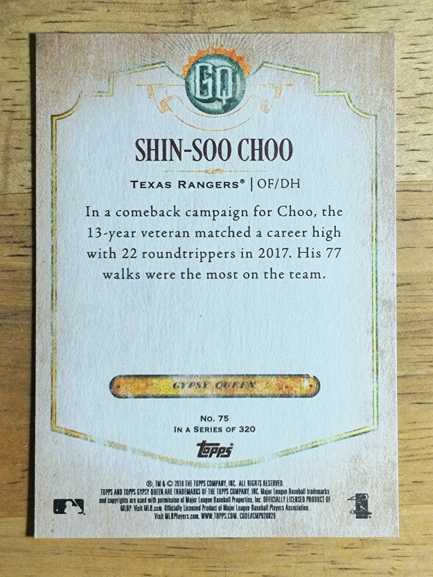 2018 Topps Gypsy Queen #75 Shin-Soo Choo