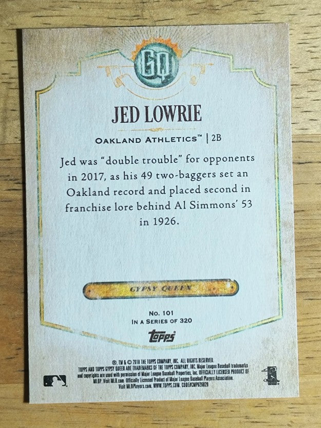 2018 Topps Gypsy Queen #101 Jed Lowrie