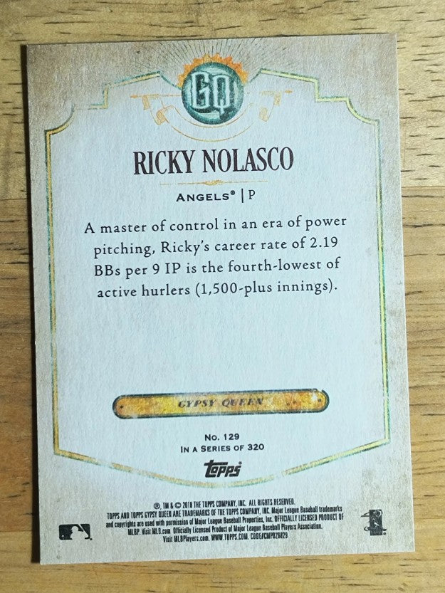 2018 Topps Gypsy Queen #129 Ricky Nolasco