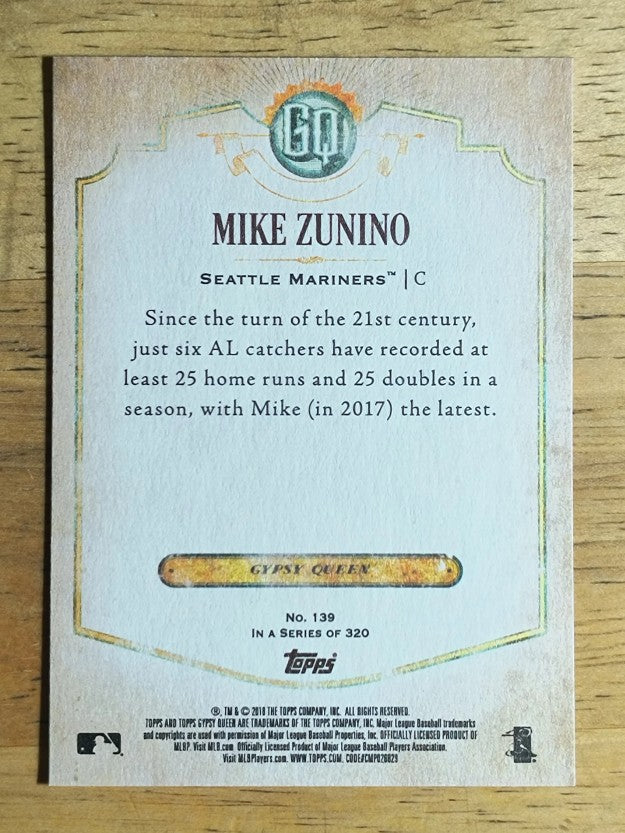 2018 Topps Gypsy Queen #139 Mike Zunino