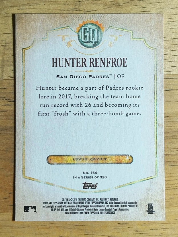 2018 Topps Gypsy Queen #164 Hunter Renfroe