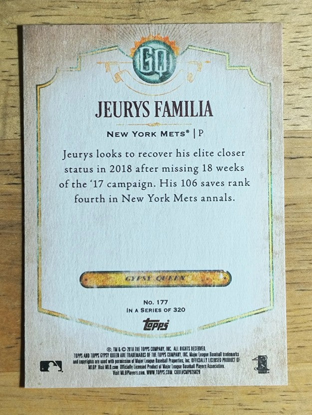 2018 Topps Gypsy Queen #177 Jeurys Familia