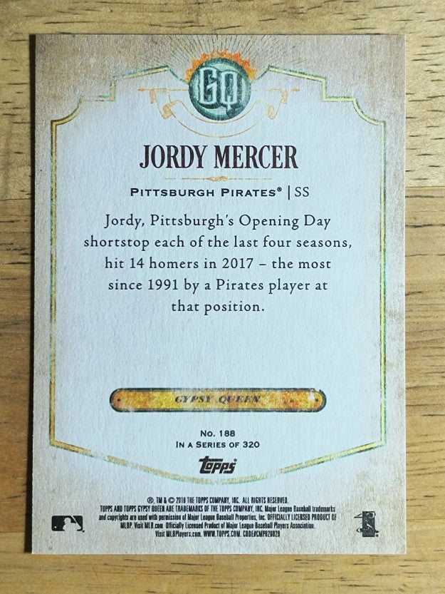 2018 Topps Gypsy Queen #188 Jordy Mercer