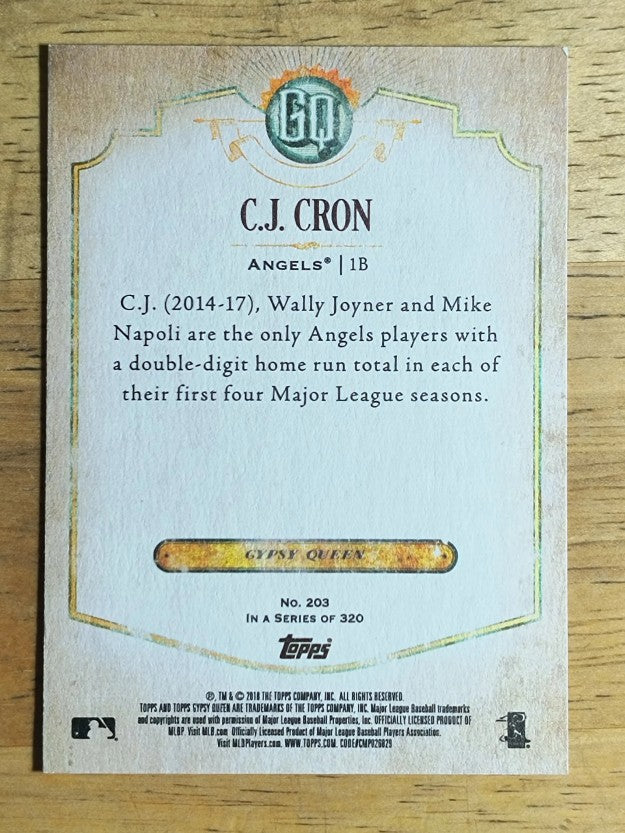 2018 Topps Gypsy Queen #203 C.J. Cron