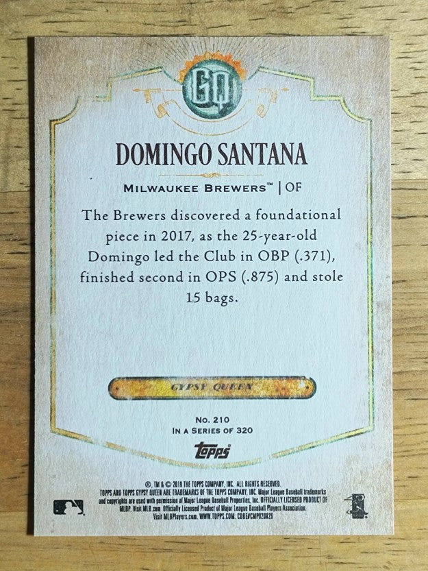 2018 Topps Gypsy Queen #210 Domingo Santana