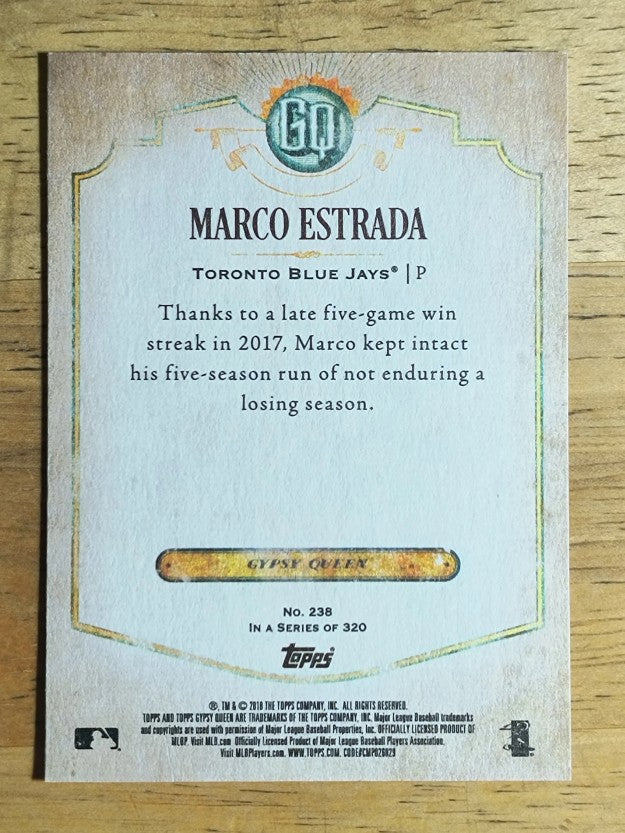 2018 Topps Gypsy Queen #238 Marco Estrada