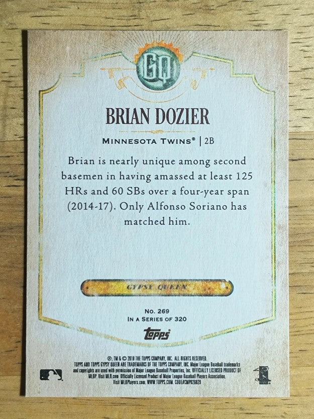 2018 Topps Gypsy Queen #269 Brian Dozier