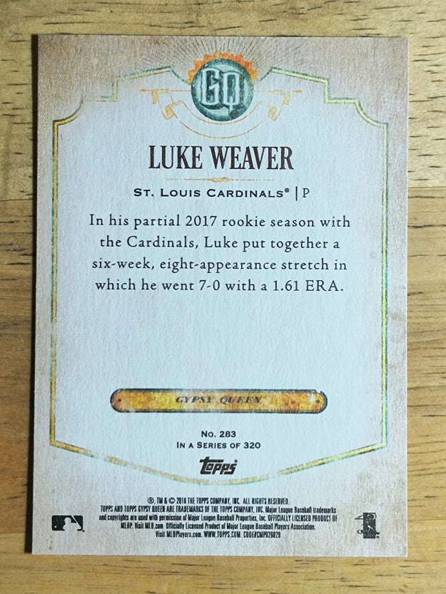 2018 Topps Gypsy Queen #283 Luke Weaver
